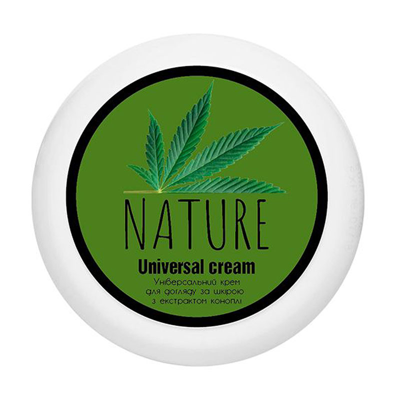 Універсальний крем для обличчя та тіла Bioton Cosmetics Nature Universal Cream з екстрактом коноплі, 100 мл